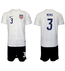 United States 2022 World Cup Soccer Jersey #3 MEWIS