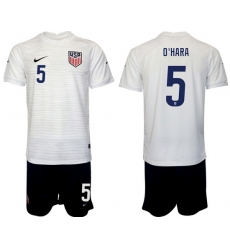 United States 2022 World Cup Soccer Jersey #5 O'HARA