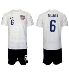 United States 2022 World Cup Soccer Jersey #6 SULLIVAN