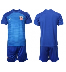 United States 2022 World Cup Soccer Jersey BLANK BLUE