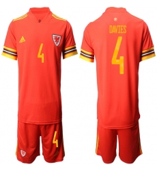 Mens Wales Short Soccer Jerseys 008
