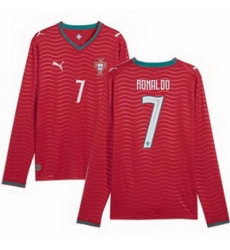 Men 7 Portugal Cristiano Ronaldo Home Replica Jersey   2