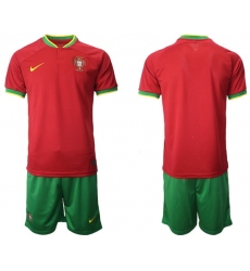 Portugal 2022 World Cup Soccer Jersey BLANK RED