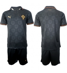 Portugal 2026 FIFA World Cup Soccer Jersey Black BLANK