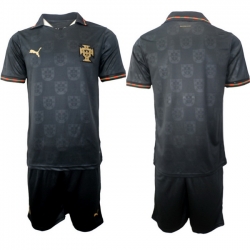 Portugal 2026 FIFA World Cup Soccer Jersey Black BLANK