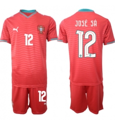 Portugal 2026 FIFA World Cup Soccer Jersey Red #12 JOSE SA