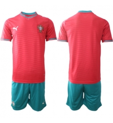 Portugal 2026 FIFA World Cup Soccer Jersey Red Blue BLANK