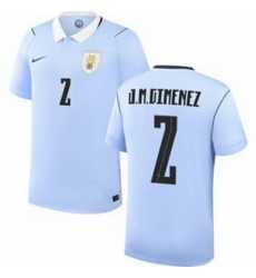 Men 2 Uruguay Jose Maria Gimenez Away Replica Jersey World 1 Men 2 Uruguay Jose Maria Gimenez Away Replica Jersey World 1