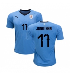 Uruguay #17 Jonathan Home Soccer Country Jersey