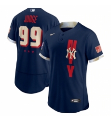 Men's New York Yankees #99 Aaron Judge Nike Navy 2021 MLB All-Star Game Authentic Player Jersey