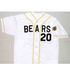 NCAA Film Bears 20 White Stitched Jersey
