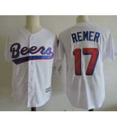 NCAA Film Jersey Beers Remer 17 White Stitched Jersey