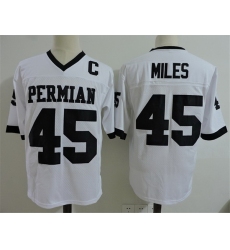 NCAA Film Jersey Permian Miles 45 White Stitched Jersey