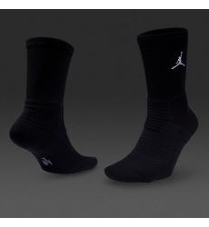 Long Black Jordan Socks