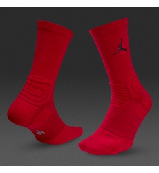 Long Red Jordan socks