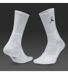 Long White Jordan socks