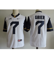 Grier #7 White Blue Jersey