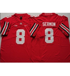 Ohio State Buckeyes Red #8 SERMON