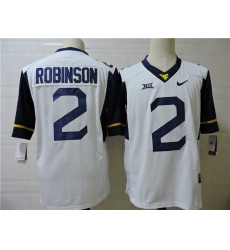Robinson #2 White Blue Jersey