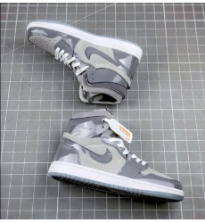 Jordan 1 Gray Men Shoes 58693