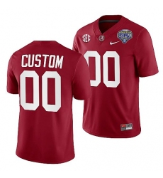 Alabama Crimson Tide Custom Crimson 2021 Cotton Bowl College Football Playoff Jersey