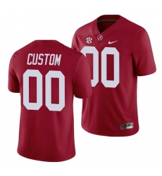 Alabama Crimson Tide Custom Game Crimson College Football Jersey