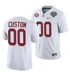 Alabama Crimson Tide Custom White 2021 Cotton Bowl College Football Playoff Jersey