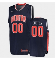 Auburn Tigers Custom Navy Road College Basketball Jersey