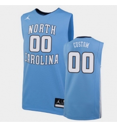 North Carolina Tar Heels Custom Carolina Blue Replica College Basketball Jersey