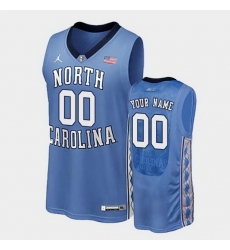 North Carolina Tar Heels Custom Royal Authentic Performace College Basketball Jersey