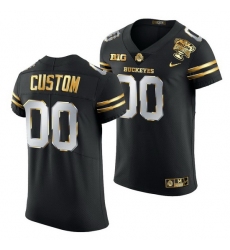 Ohio State Buckeyes Custom Black 2021 Sugar Bowl Golden Limited Authentic Football Jersey