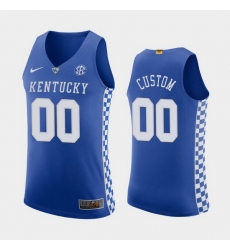 Kentucky Wildcats Custom Royal Authentic Men'S Jersey