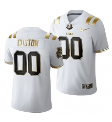 Lsu Tigers Custom 2021 22 Golden Edition Limited Football White Jersey
