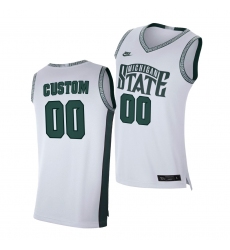 Michigan State Spartans Custom White Limited Retro Michigan State Spartans Jersey