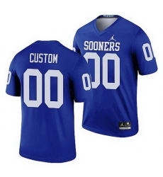 Oklahoma Sooners Custom Blue Legend Men'S Jersey
