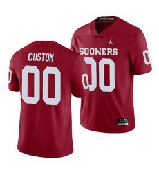 Oklahoma Sooners Custom Crimson Limited Men'S Jersey