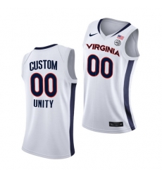 Virginia Cavaliers Custom Virginia Cavaliers White Unity 2021 New Brand Jersey