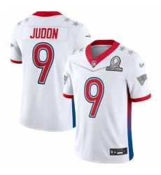 Men 2022 NFL Pro Bowl New England Patriots 9 Matthew Judon AFC White Jersey