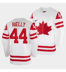 Men's Morgan Rielly Canada Hockey White 2022 Beijing Winter Olympic #44 Home Jersey