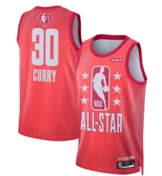 Men 2022 All Star 30 Stephen Curry Maroon Stitched Basketball Jerse