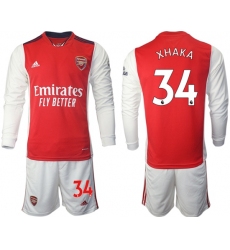 Men Arsenal Long Sleeve Soccer Jerseys 501