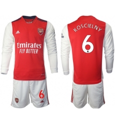 Men Arsenal Long Sleeve Soccer Jerseys 511