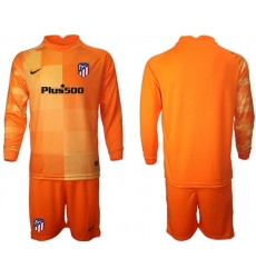 Men Atletico de Madrid Long Sleeve Soccer Jerseys 505