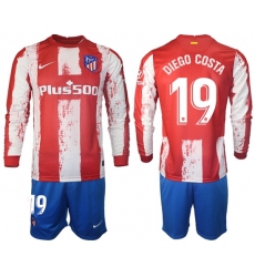 Men Atletico de Madrid Long Sleeve Soccer Jerseys 509