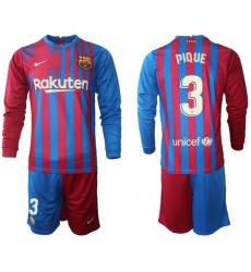 Men Barcelona Long Sleeve Soccer Jerseys 584