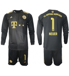 Men Bayern Long Sleeve Soccer Jerseys 515