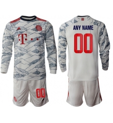 Men Bayern Long Sleeve Soccer Jerseys 517 Customized