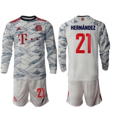 Men Bayern Long Sleeve Soccer Jerseys 525