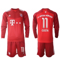 Men Bayern Long Sleeve Soccer Jerseys 545