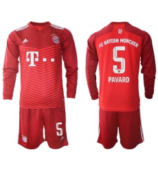 Men Bayern Long Sleeve Soccer Jerseys 551